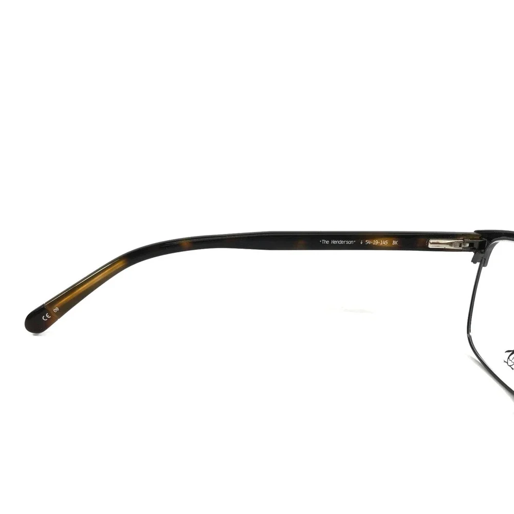 Penguin Eyeglasses Frames The Henderson BK Black Tortoise Rectangle 54-19-145